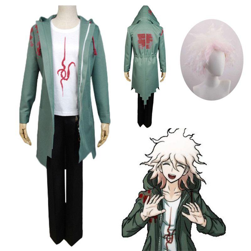 Stylish Danganronpa Komaeda Nagito Anime Costume Uniform Suit With Accessories