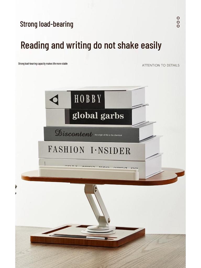 Adjustable Solid Wood Children's Reading Stand: Multifunctional Desktop Book Holder for Elementary Students