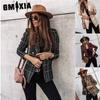 Women's Vintage Casual Autumn Winter Long Sleeve POLO Neck Jackets & Coats
