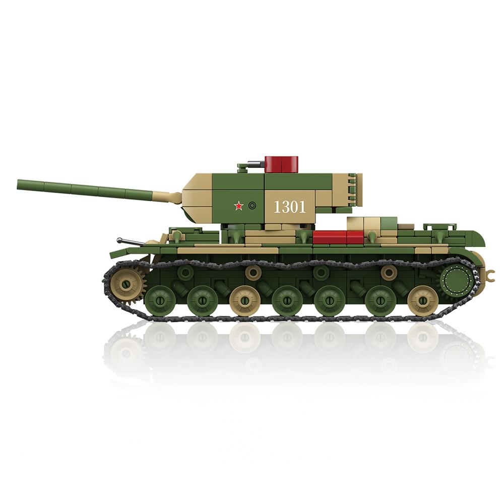 876pcs WW2 Army Military Soldiers SWAT KV-220 Heavy Tank Assemble Building Blocks Bricks Children's Toys