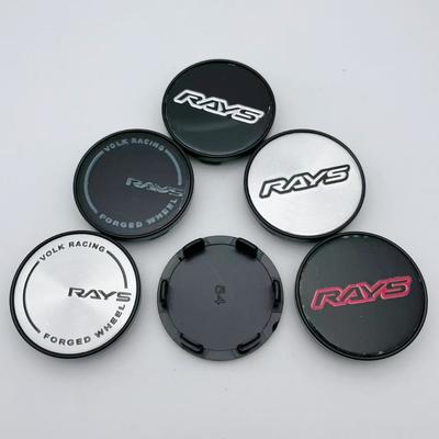 4 Stück 54mm Auto Radnabenkappen Mit RAYS Logo Emblem Radnabenabdeckung Auto Felgen Staubschutz Radkappen Auto Styling Zubehör