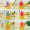Stampo per Gelato alla Frutta M-Food-Safe Design 3D Fragola Mango Pesca Rilascio Facile Stampo per Torta, Cioccolato, Gelatina, Sapone Fai da Te