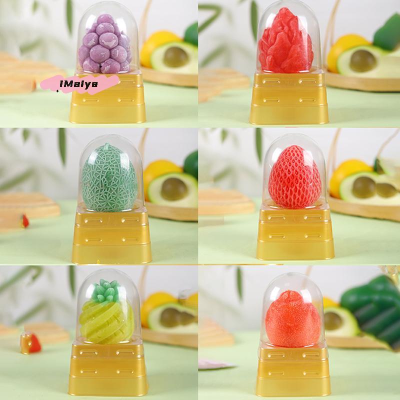 Stampo per Gelato alla Frutta M-Food-Safe Design 3D Fragola Mango Pesca Rilascio Facile Stampo per Torta, Cioccolato, Gelatina, Sapone Fai da Te