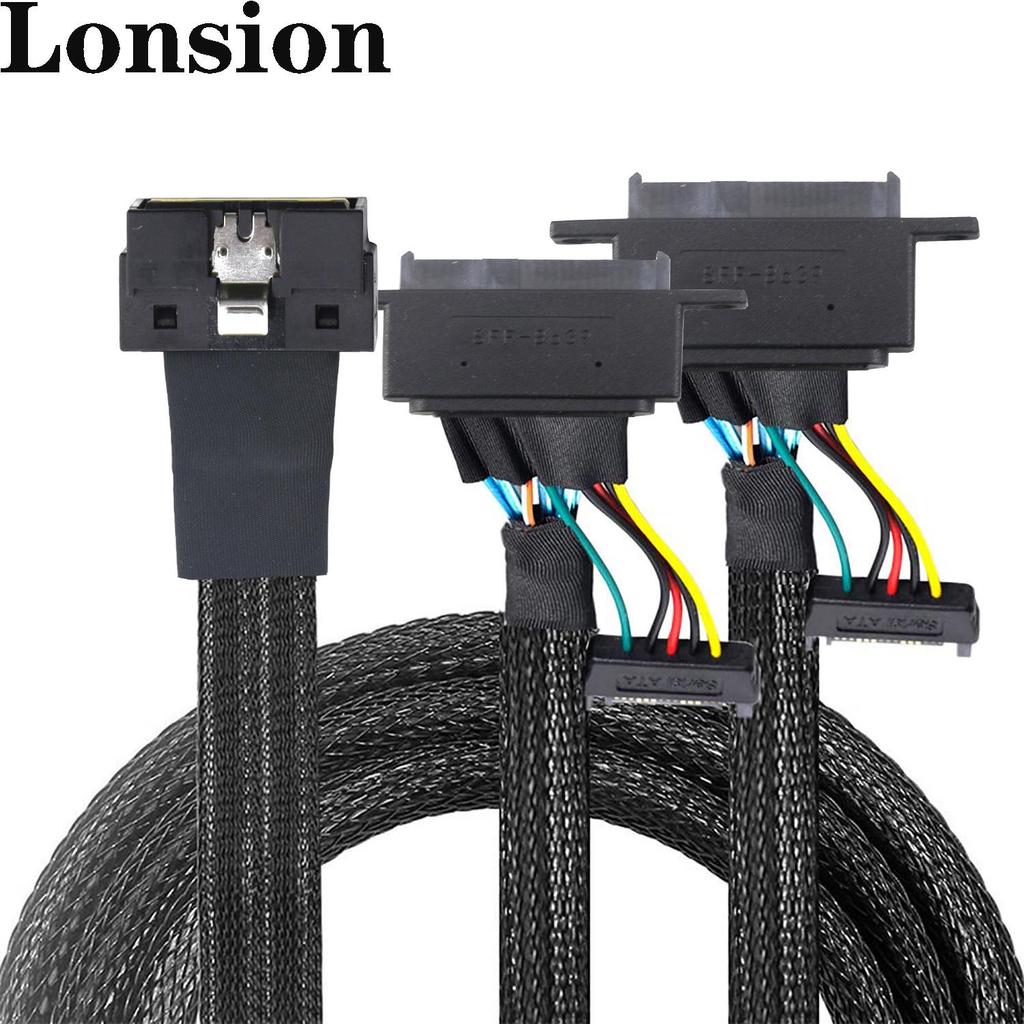 Low Profile PCIE-8654 8I 74P To U.2 SFF-8639 + 15P Cable with Screw Holes