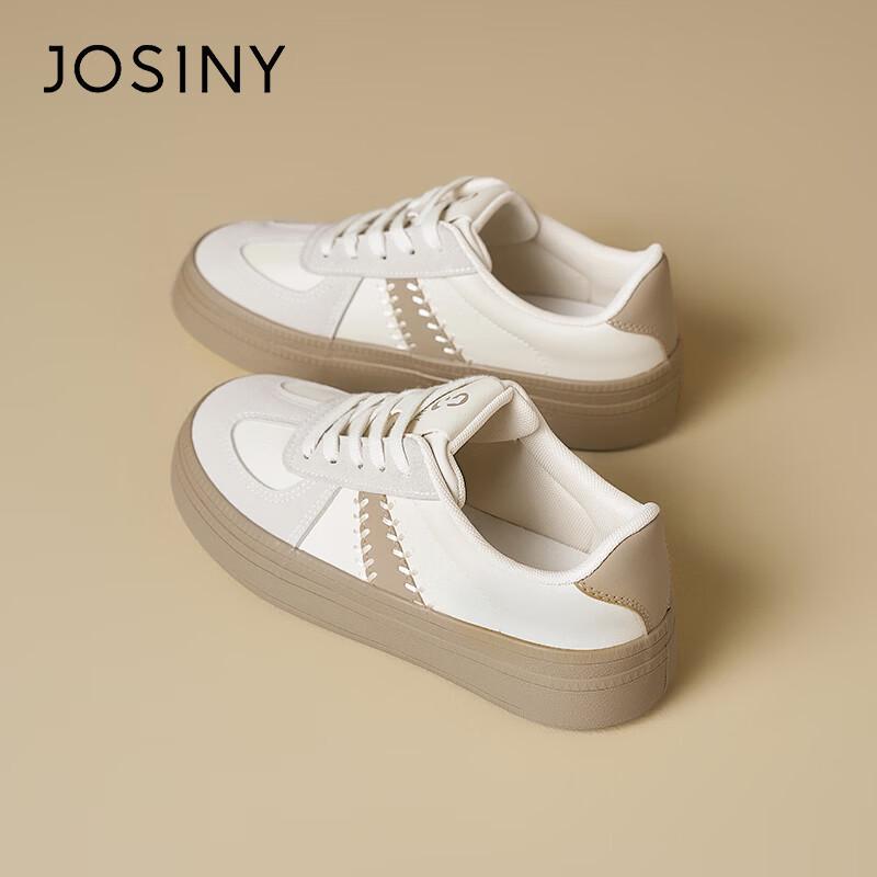 Zhuoshini Women s Platform German Trainer Sneakers 35