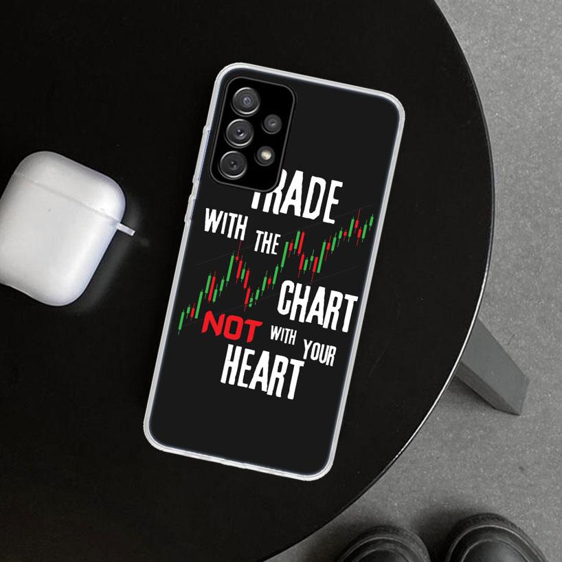 Trade Investment Forex Stock Market Phone Case Cover for Samsung Galaxy A12 A22 A32 A52 A72 A02S A51 A50S A31 A20S A10S Note 20
