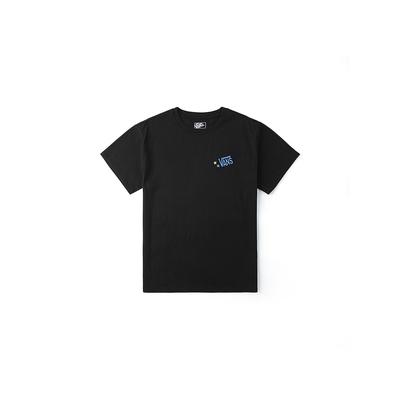 Soft Cotton Short Sleeve Letter Print T-Shirt Women Tops VN00100QBLK