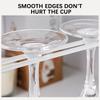 Metal Under Cabinet Hanging Wine Glass Holder Heavy Duty Stable Goblet Rack For Restaurant Home