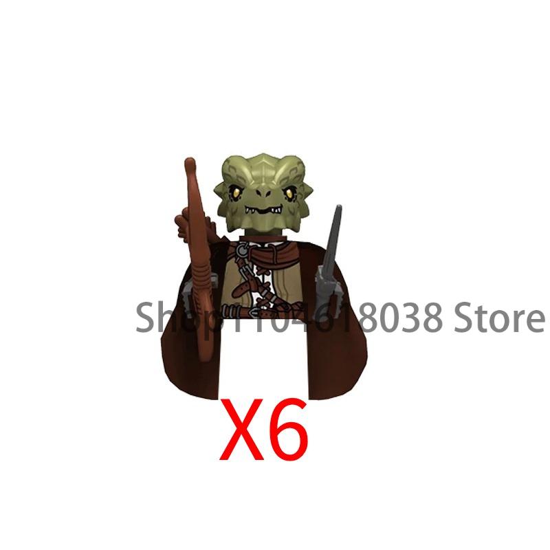 Medieval Castle Soldier Action Figures Building Block Empire Templars Lancer Warrior Militia Helmet Shield Sword Bow Toy Gifts