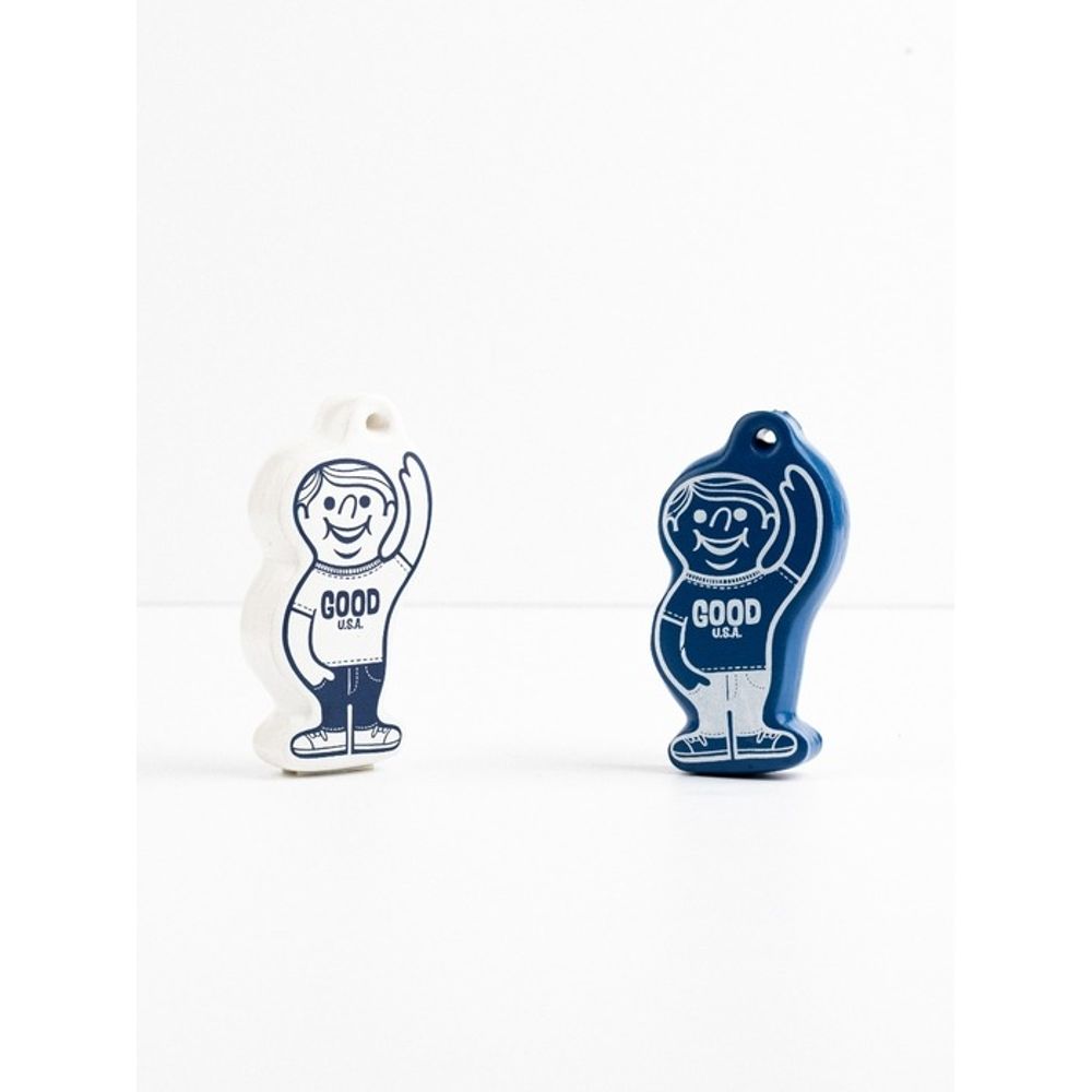 GOOD ON Boy Keychain - White
