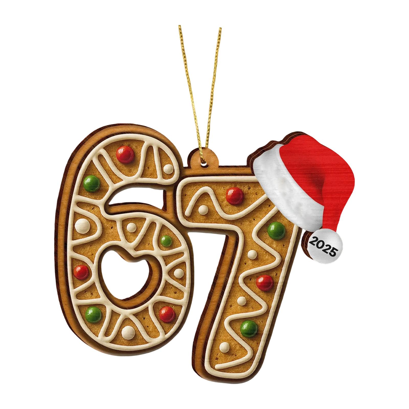 

2D Подвеска на елку, Акриловая подвеска, Рождественское украшение для дома One Size