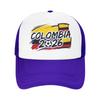 Kolumbien Fußballspiel Netz-Baseballkappen Unisex Sonnenhüte USA Kanada Mexiko Fußballkappen Verstellbare Sommer-Trucker-Kappen