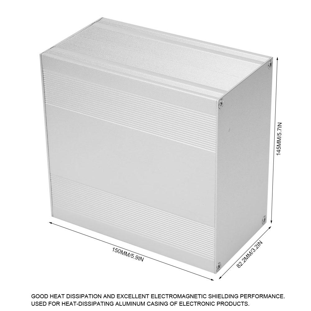 Aluminium Gehäuse Silber DIY Elektronische Leiterplatte Projekt PCB Instrumentenkasten