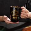 Graduation Gift for Teachers 18oz Unique Black Metallic Mug Comes with an Elegant Gift Box and Message Card Perfect for and as a Gift for Men and