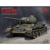 Tank Model - ICM - T-34-85 - 1/35 Scale - WWII Medium Tank - Ref. 35367