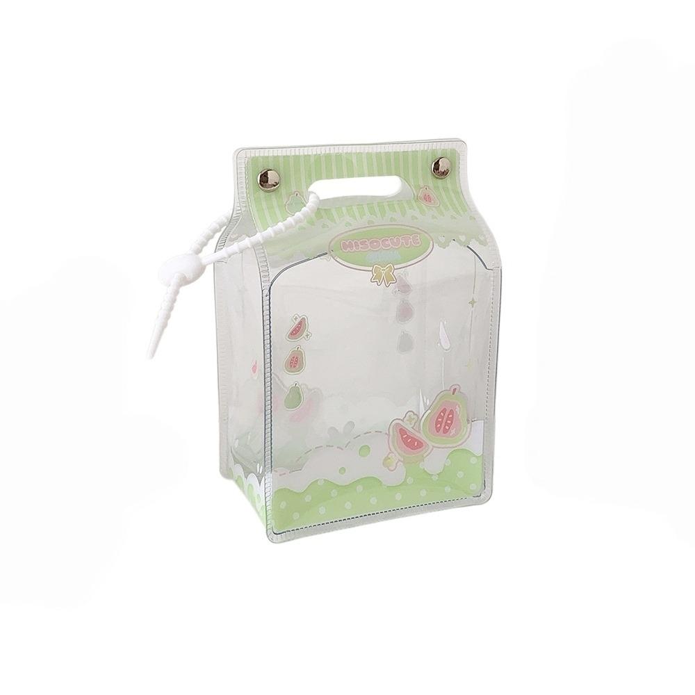 Transparent Milk Box Doll Storage Bag PVC Material Hanging Storage Bag Decorative Pouch