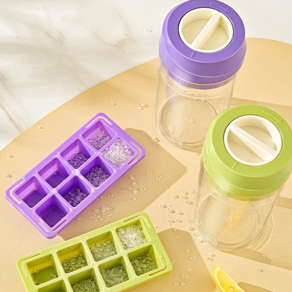Twist Release Ice Cube Mold 8 Grids Portable Ice Maker Simple Ice Making Cup For Summer