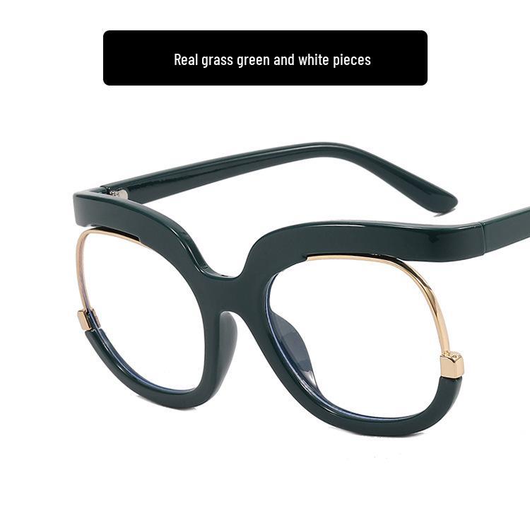 2022 Trendy Round Owl Eyeglass Frames: Anti-Blue Light European & American Style