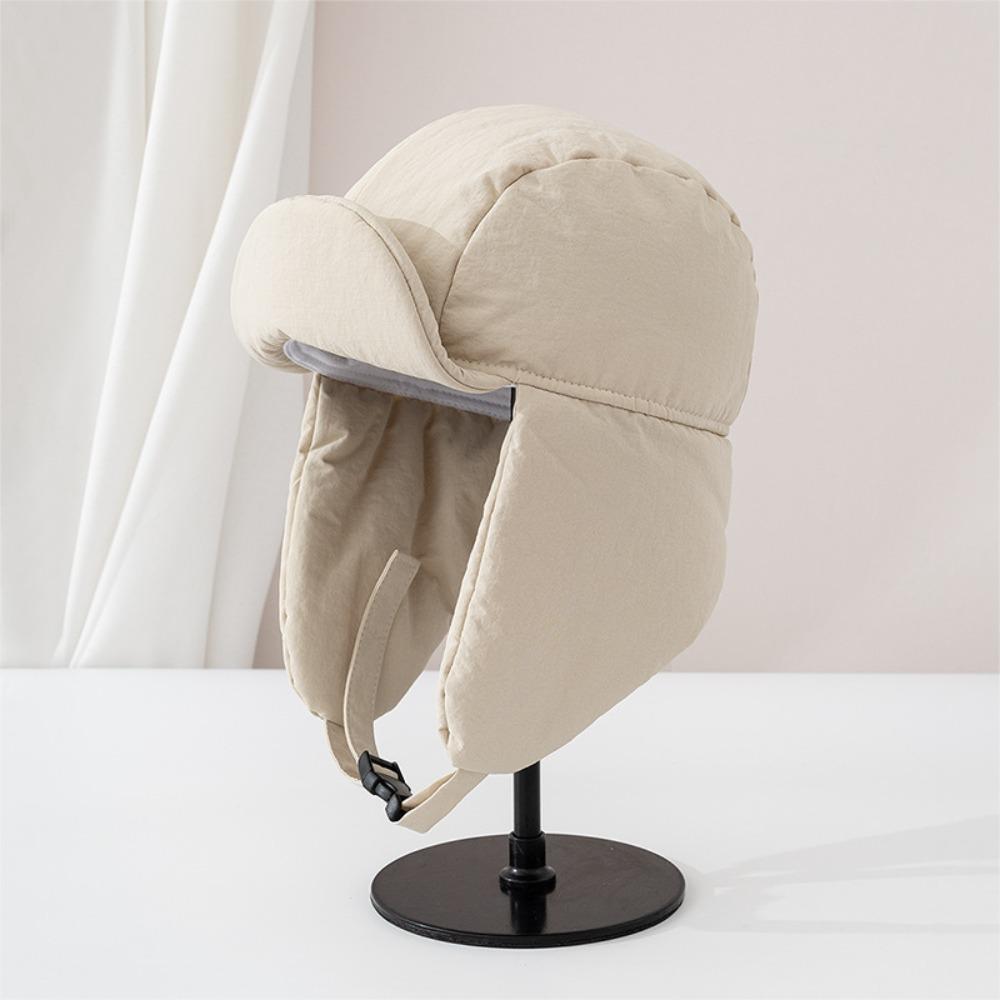 Eiderdown Bomber Hat Thick Ushanka Fur Hat Outdoors Winter Cap  for Men Women