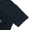 Stone Island Solid Color Pocket Round Neck Short Sleeve T-Shirt Kids Tops Black 781620247-V0020