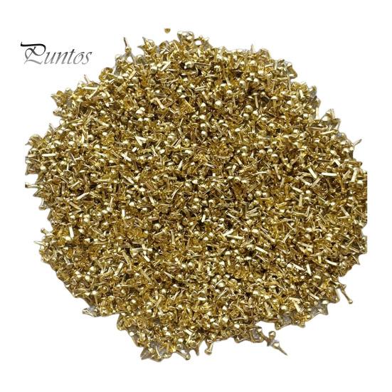 

500 шт. мини-гвоздиков с металлическим покрытием, круглые бумажные застежки для бумажного творчества, скрапбукинга, проектов своими руками, декоративные принадлежности золотистый