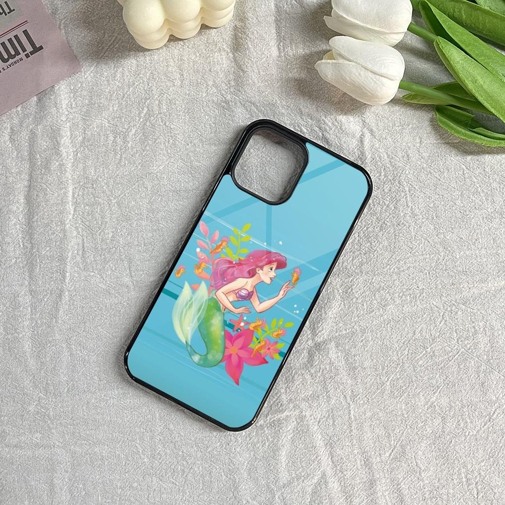 The Little Mermaid Ariel Phone Case for Iphone 16 15 14 13 12 11 Pro Max Mini 8 Plus Se Xr X Xs Fundas Shell PC+TPU Cover