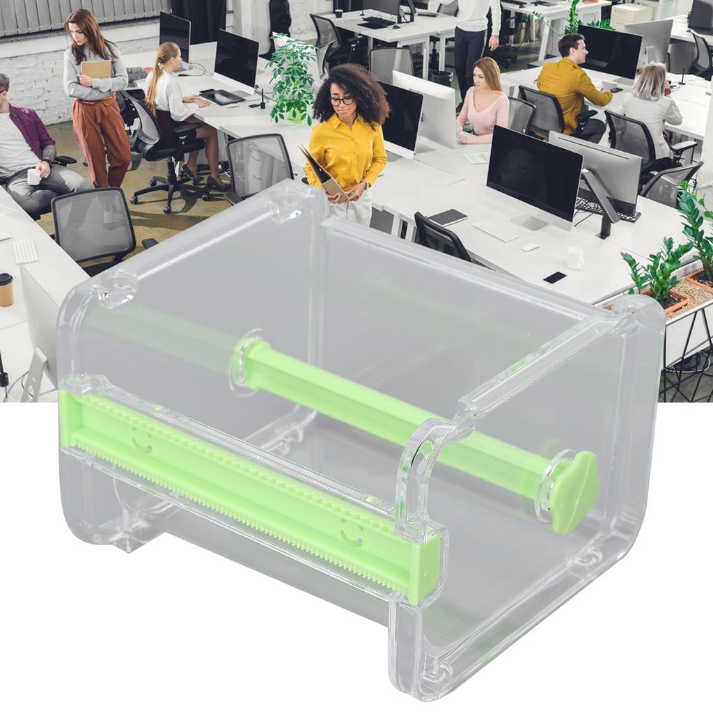 Transparent Multi Masking Tape Cutter Dispenser Visible Roll Tape Holder for   School