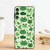 H-Happy Little Frog   Phone Case For Samsung Galaxy A73,A72,A71,A70,A53,A52,A51,Others Soft Black Cover