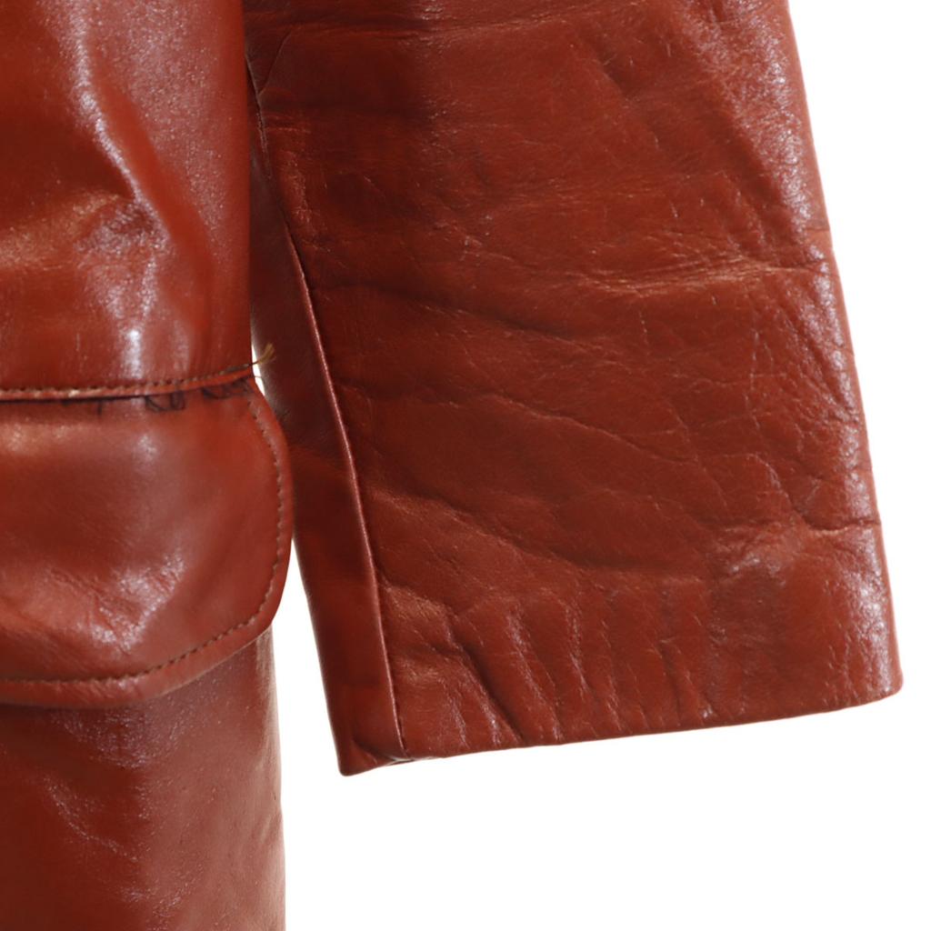 W.B PLACE&CO 70s 80s Made in USA Vintage Jacket 32 Brown Women Used