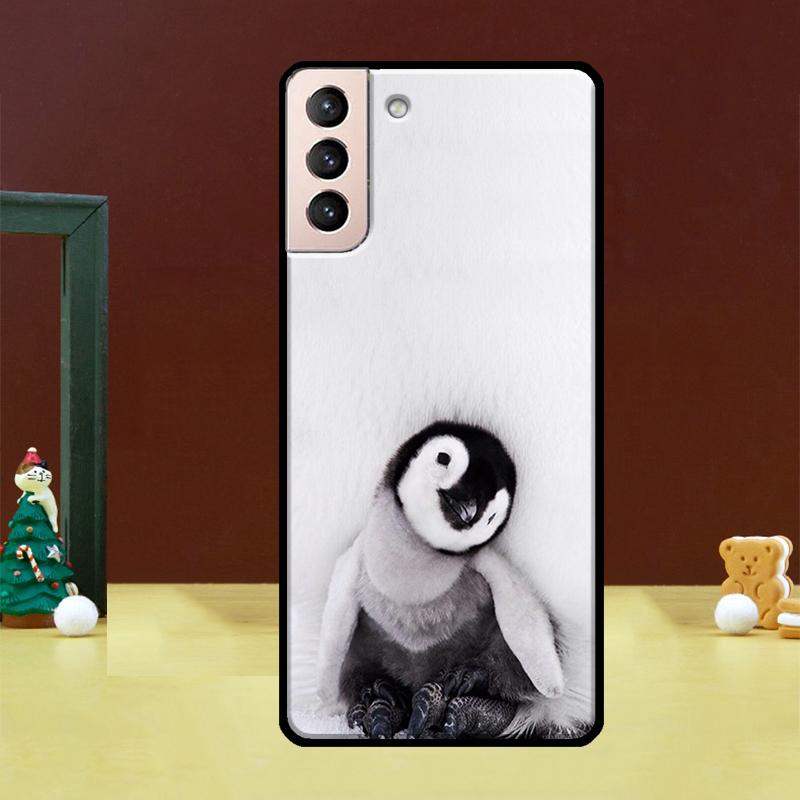 Penguin Case For Samsung Galaxy S23 S21 S22 Ultra S8 S9 S10 Note 10 Plus Note 20 Ultra S20 FE Cover