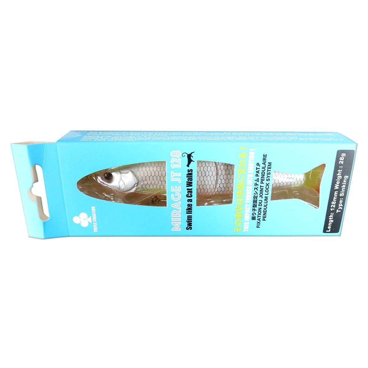 

TREFLE CREATION MIRAGE JT 128S 28g Joint Lure Pearl (White Chart)