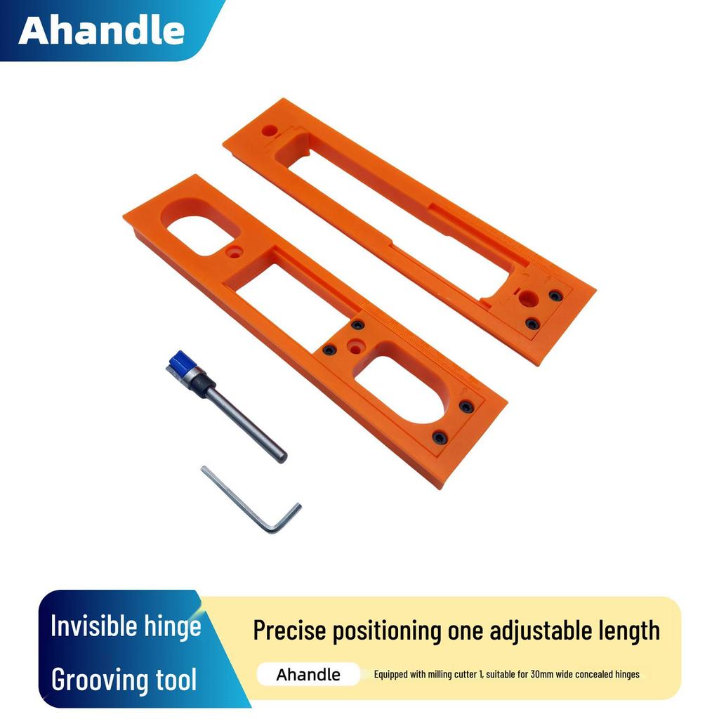 Adjustable 180° Concealed Door Hinges for Inward/Outward Opening Wooden Doors