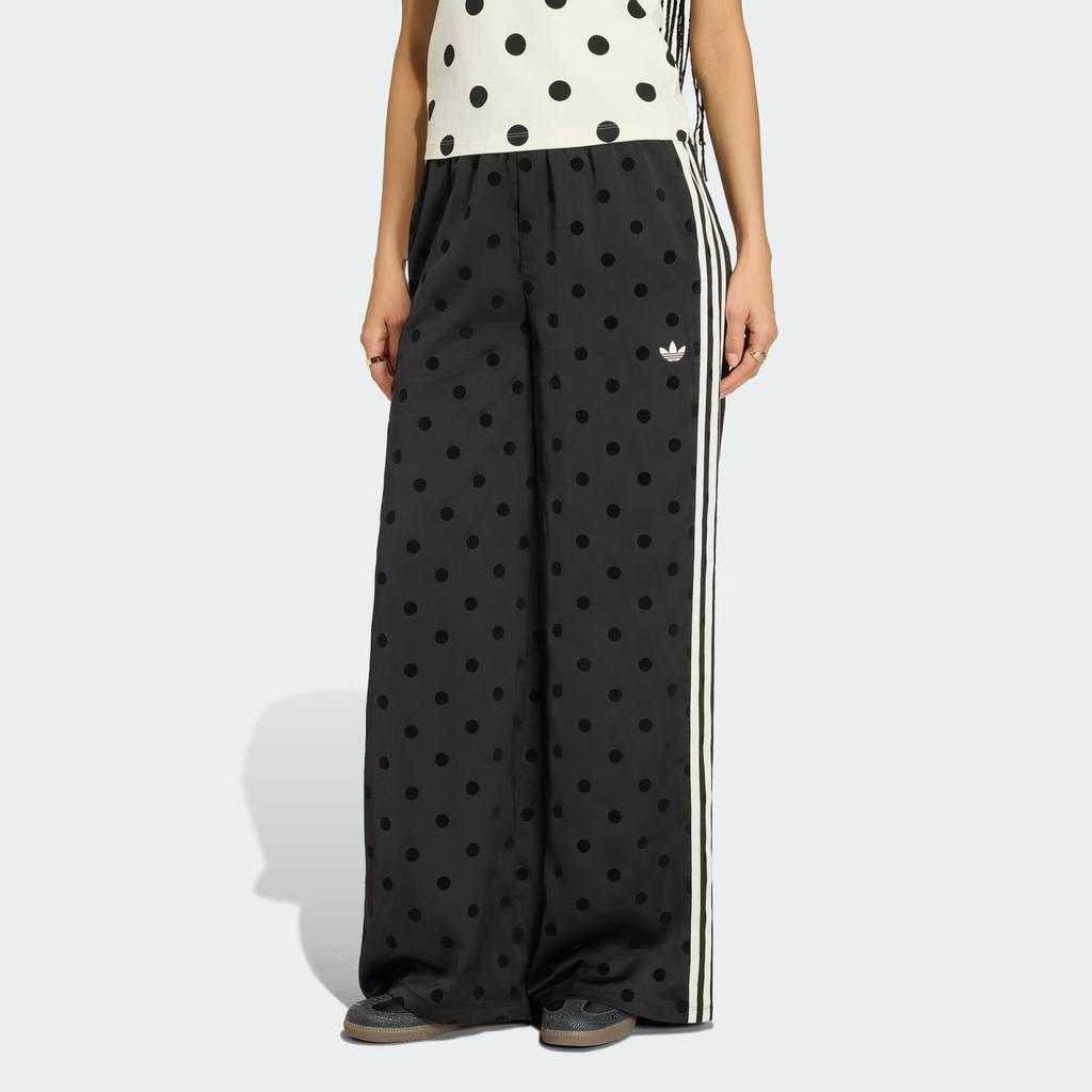 Adidas Originals Satin Polka Dots Wide Leg Pant Women Pants KV1169