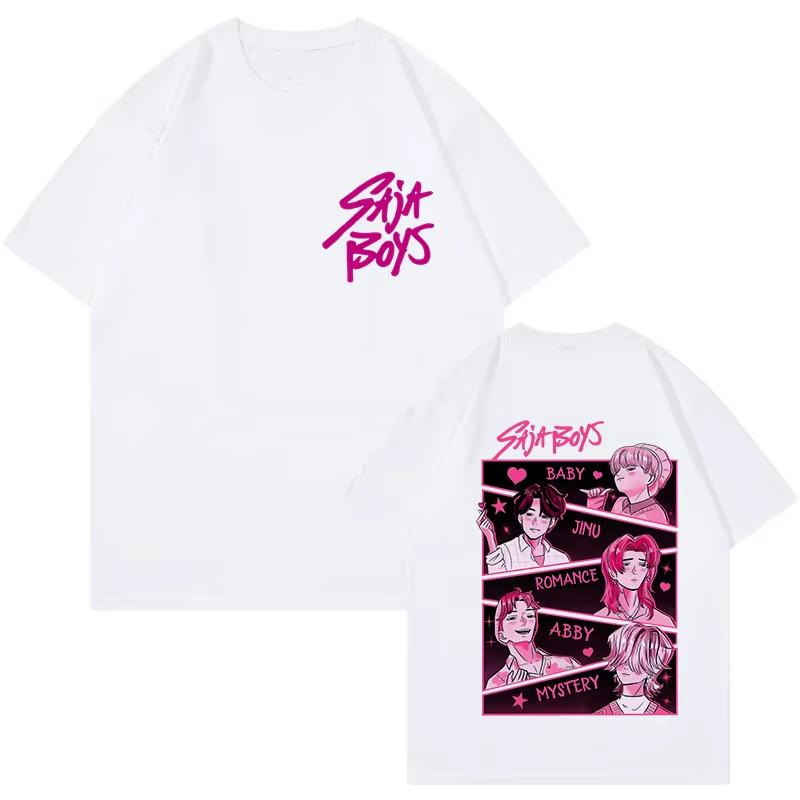 Kpop Demon Hunters Cotton Shirt Huntrix Mira Rumi Zoey Derpy Tiger Tees Gift for Men Women Saja Boys Fans Clothes Trending Tops