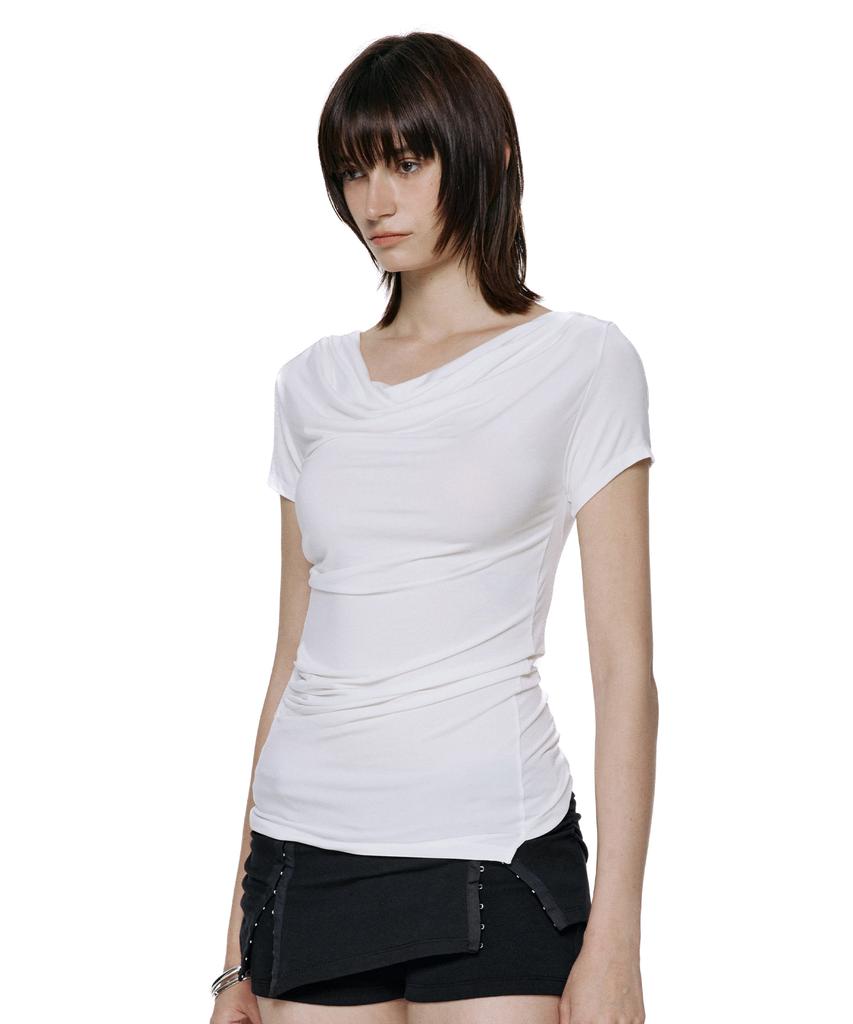 ROCKCAKE Drape Essential Top - White