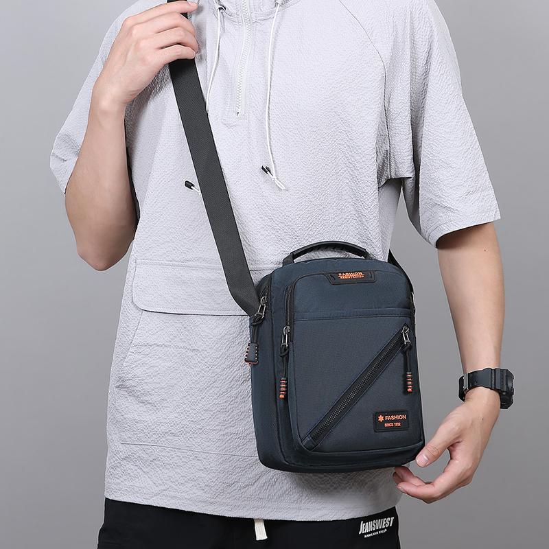 Men's Shoulder Bag Oxford Handbag Multi-compartment Commuter Crossbody Bag