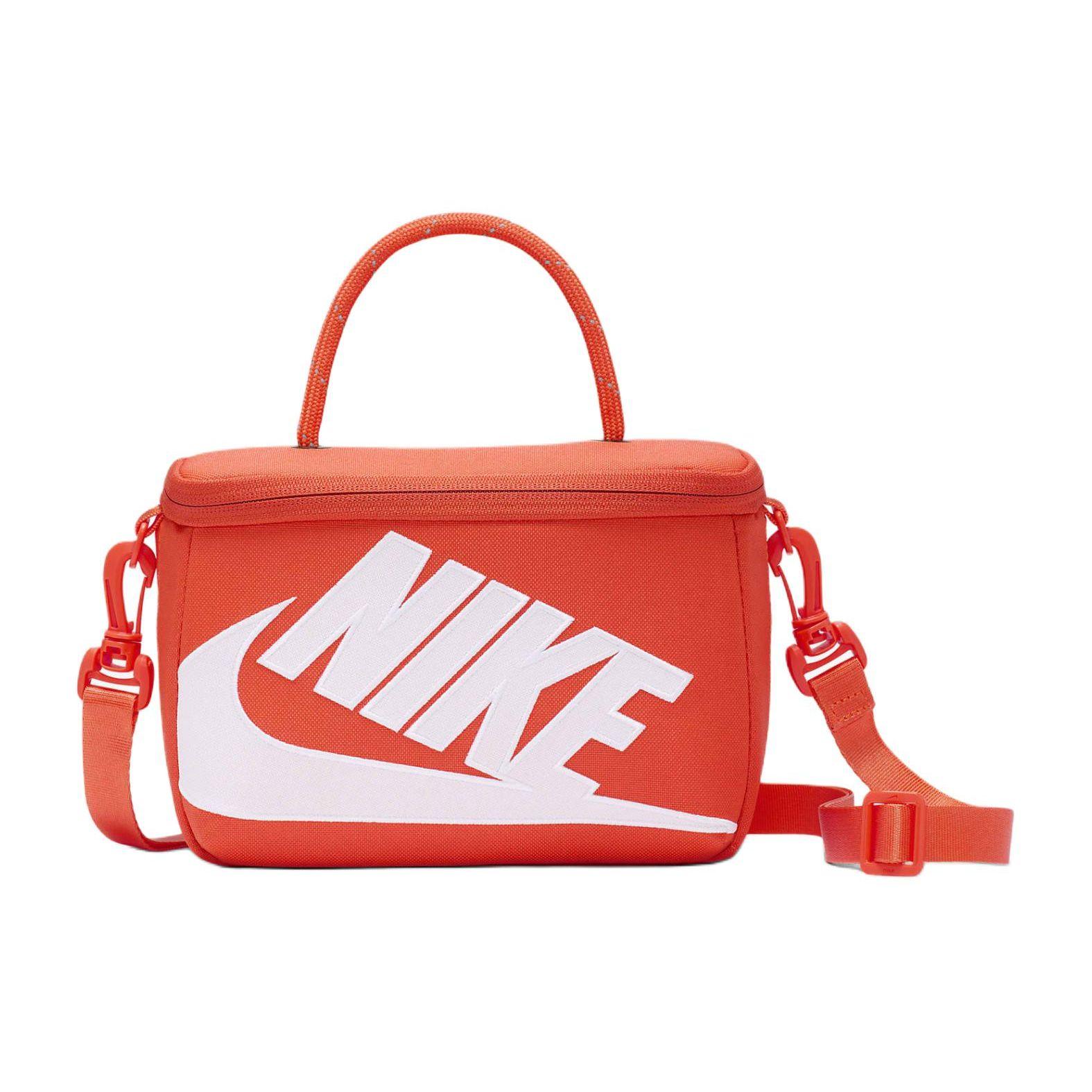 Nike Unisex Sports Casual Mini Tote Crossbody Bag Unisex Bags Orange White FN3059869 Orange & White,Mini