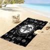 Satan-Print Strandtuch, Großes Weiches Schnelltrocknendes Handtuch für Strand Camping Schwimmen