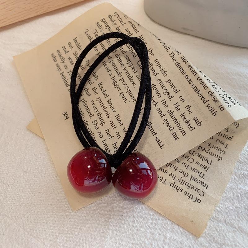 Sevimli Kawaii Renkli Boncuklu Lastik Tokalar Kore Şeffaf Büyük Toplu Peri At Kuyruğu Tutucu Basit Elastik Saç Tokaları Kadın Kızlar