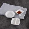 Pure White Ceramic Seasoning Dish for Soy Sauce and Vinegar - Ideal for Creative Hotel or Restaurant Use