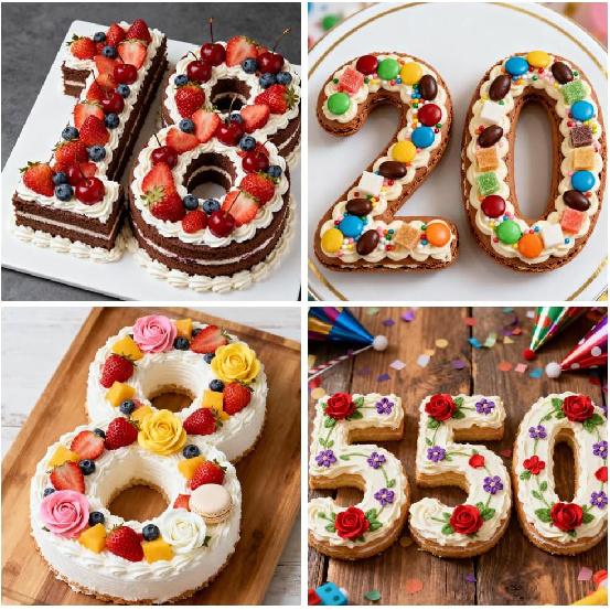 Number Cake Mold Baking Forms Moulds, 9 Pieces 0-8 Cake Number Stencils, 12 Inch Numbers Cake Pans, Flat Plastic Mold Numerical Templates Cutting for