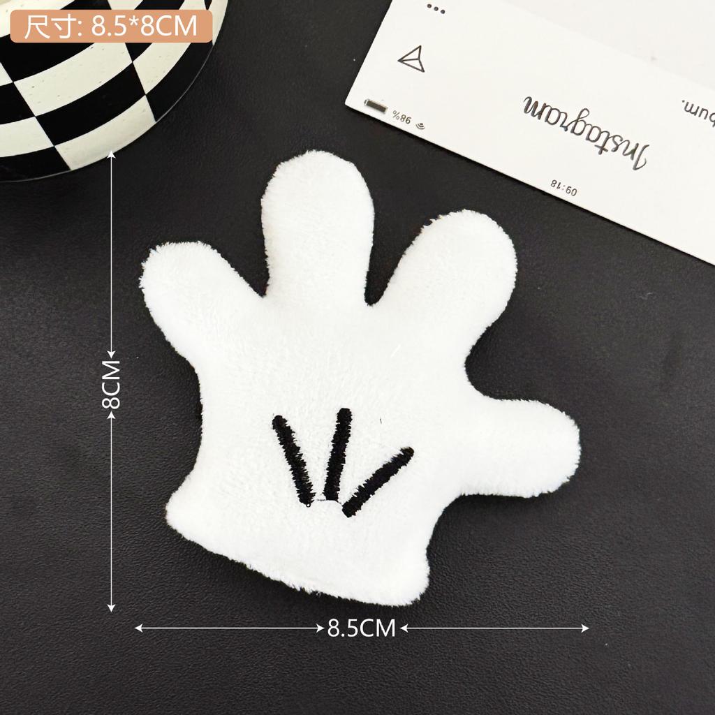1 Stück niedlicher Plüsch kleiner Handschuh Greifclip, dreidimensionale Puppen-Haarnadel, Handflächen-Haarnadel, kreative Haarnadel, Mädchen vielseitige Pony-Klammer