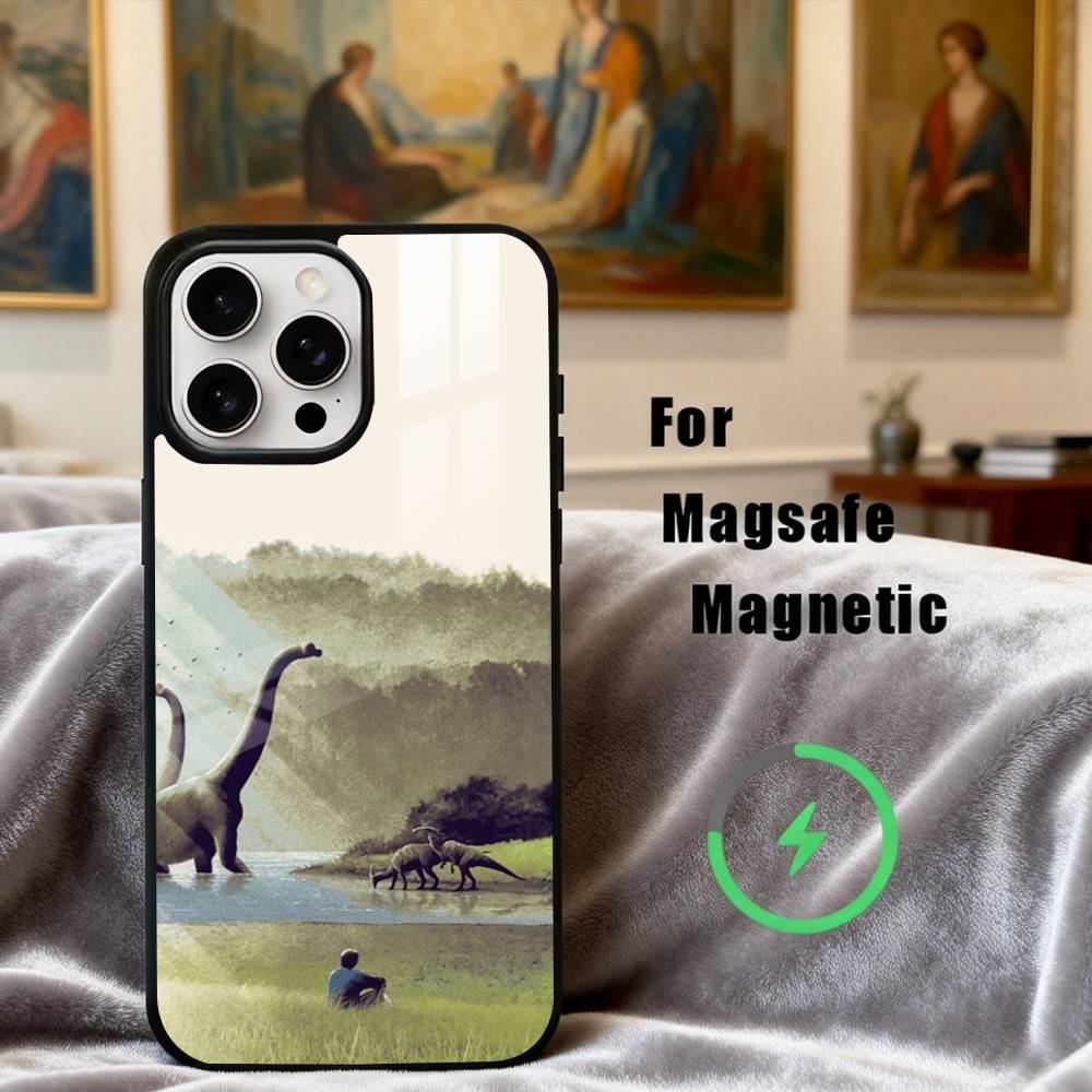 Cool D-Dinosaur Art  Phone Case For iPhone17,16,15,14,13,12,11 Plus,Pro Max Magnetic For Magsafe Wireless Charging