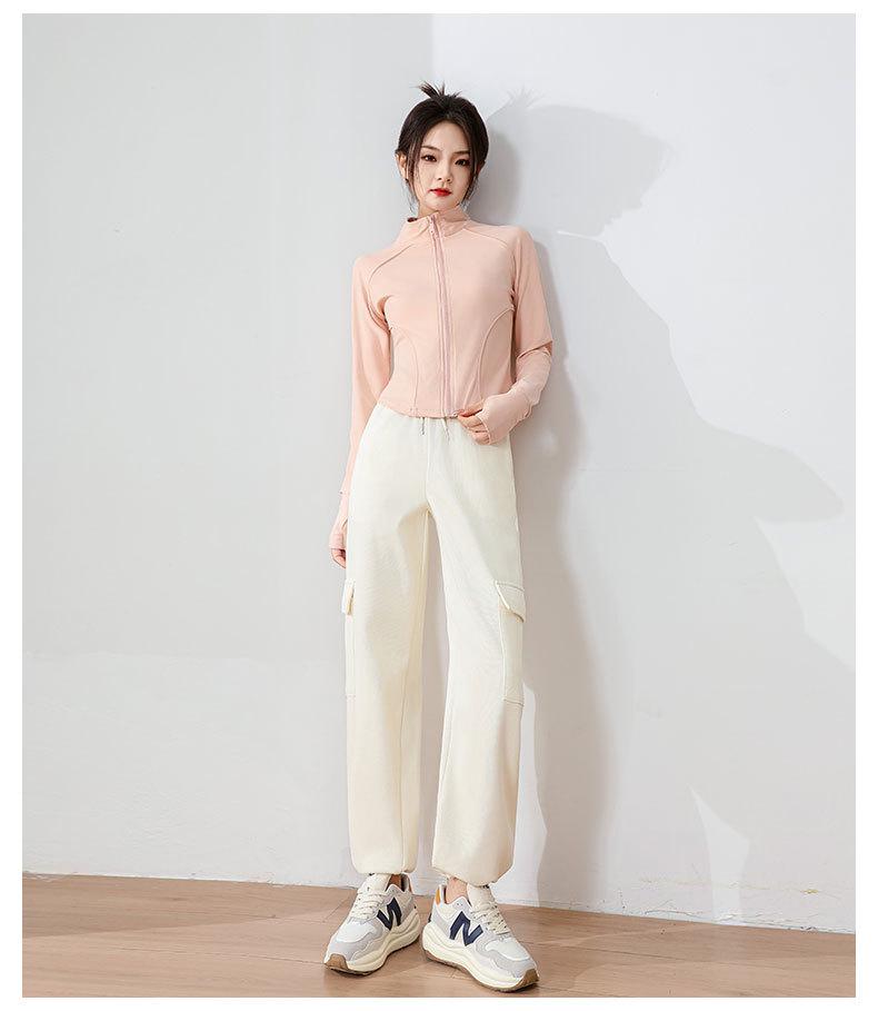 2024 Women's Outdoor Sportswear Set: Casual Gym Yoga Jacket & Loose Cargo Pants