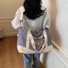 Color matching fitness bag Large capacity letter printing Light dry and wet separation Luggage bag Convenient shoulder messenger travel bag
