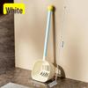 Long Handle Cat Litter Scoop, Large Capacity, Thickened, Sifting Poop Picker with Contrasting Color