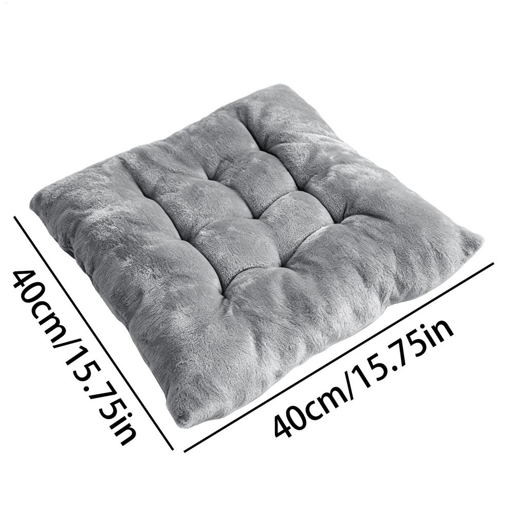 40x40cm Megvastagított Plüss Székpárna Megkötőkkel Puha Négyzet alakú Pad Hoz Székre, Padra Otthonra, Kávézóba, Iskolába, Könyvtárba, Autóba, Kültéri Tevékenységekhez