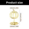 10Pcs Pumpkin Shape Metal Note Holder Table Number Stand Picture Holders For Thanksgiving Fall Harvest Party Decoration
