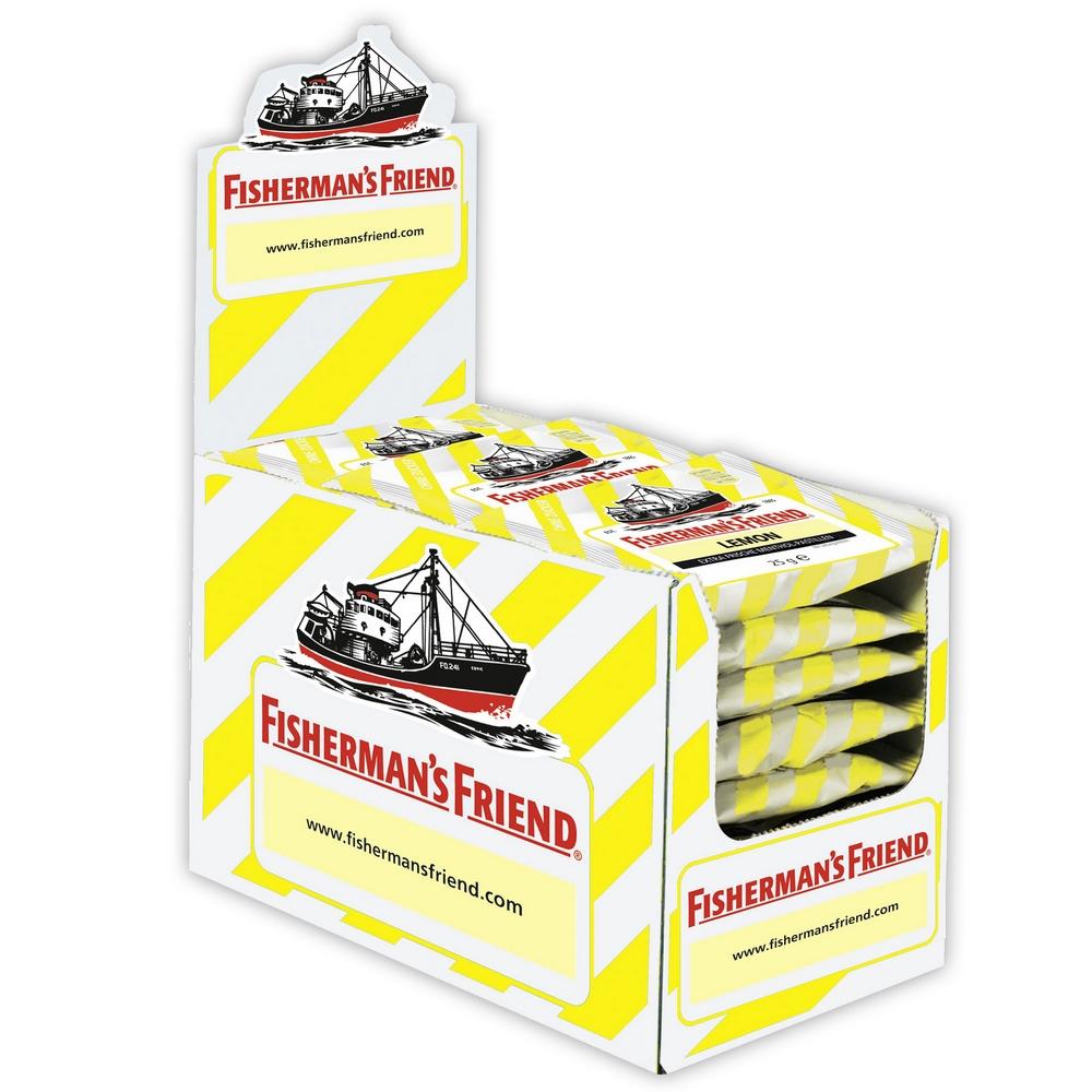 Fisherman'S Friend Sugar-Free Herb Candy Lemon 25G X 24 Pieces 1 Box