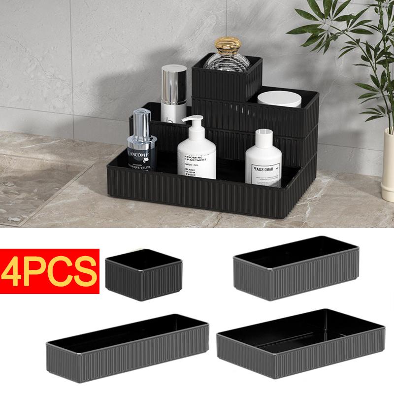 

Desktop Cosmetics Storage Box Dresser Drawer Built-in Skin Care Lipstick Perfume Partition Box Organization Storage Boxes